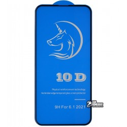 Защитное стекло для iPhone 13, iPhone 13 Pro, 3D, Titanium, черное Защитное стекло для iPhone 13, iPhone 13 Pro, 3D, Titanium, черное