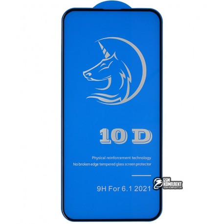 Защитное стекло для iPhone 13, iPhone 13 Pro, 3D, Titanium, черное