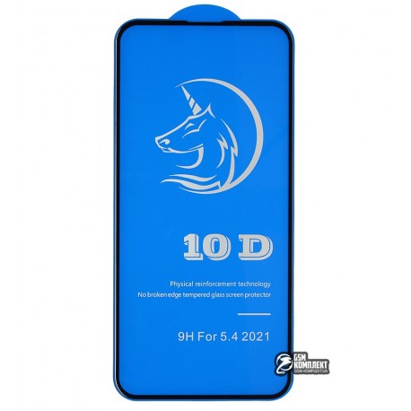 Защитное стекло для iPhone 13 mini, 3D, Titanium, черное