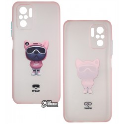 Чохол для Xiaomi Redmi Note 10, Redmi Note 10S, TPU, ультратонкий, матовий, рожевий (07)