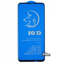 Захисне скло для Huawei P Smart Z, P Smart Pro, Hone 9x (2019), Y9S (2019), Y9 Prime (2019), Y9A, 3D, Titanium, чорне