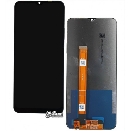 Дисплей Realme 7i, Narzo 20, з сенсорним екраном (дисплейний модуль), чорний, RMX2193