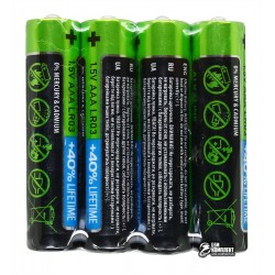 Батарейка Videx Alcaline, LR03, AAA, по 4 шт в запайке Батарейка Videx Alcaline, LR03, AAA, по 4 шт в запайке