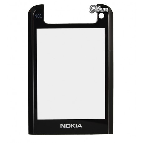Стекло корпуса для Nokia N81, черный