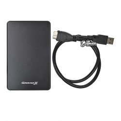 Карман внешний 2.5" Grand-X USB 3.0, пластик (HDE32)