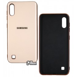 Чехол для Samsung A105 Galaxy A10 (2019), Soft Glass, pink sand