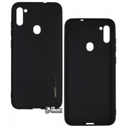 Чехол для Samsung A115, M115 Galaxy A11, M11, Smitt, силиконовый, черный Чехол для Samsung A115, M115 Galaxy A11, M11, Smitt, силиконовый, черный