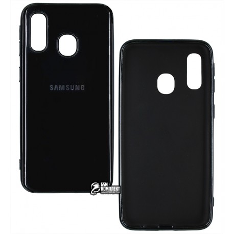 Чохол для Samsung A405 Galaxy A40 (2019), Soft Glass, black