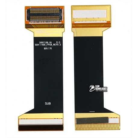 Шлейф для Samsung I400, оригінал, міжплатний, з компонентами, (GH97-08116A)