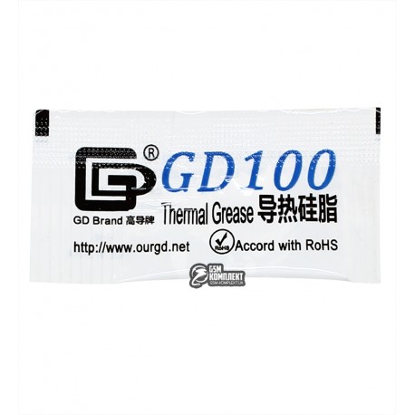 Термопаста GD100 1г, белая, пакет