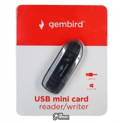 Картридер USB2.0 Gembird FD2-SD-1 Gray