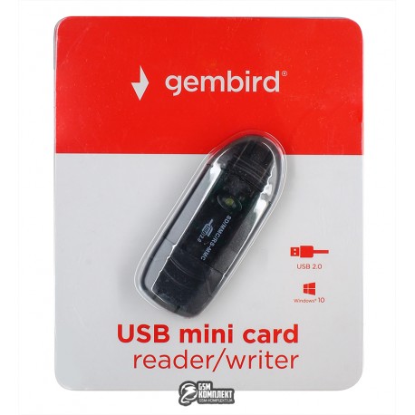 Картридер USB2.0 Gembird FD2-SD-1 Gray