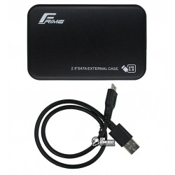 Зовнішня кишеня 2.5" Frime SATA HDD/SSD, USB 3.0, Plastic, Black (FHE70.25U30)