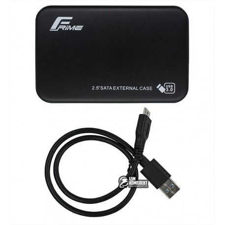 Зовнішня кишеня 2.5" Frime SATA HDD/SSD, USB 3.0, Plastic, Black (FHE70.25U30)