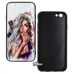 Чехол для iPhone 6, iPhone 6s, Ladies Purple Prism, пластик-силикон