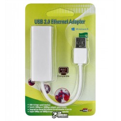 LAN перехідник USB ETHERNET (штекер USB A- гніздо RJ-45) Voltronic JP1081B/KY-RD9700/00358