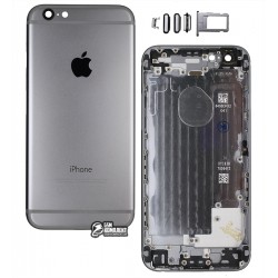 Корпус iPhone 6, черный, с держателем SIM карты, с боковыми кнопками, High Copy Корпус iPhone 6, черный, с держателем SIM карты, с боковыми кнопками, High Copy
