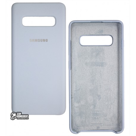 Чохол для Samsung G975 Galaxy S10 Plus (2019), Silicone Cover, софттач силікон, Lilac (світло-голубий)