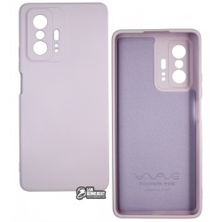 Чехол для Xiaomi 11T, Xiaomi 11T Pro, Wave Colorful, софттач силикон, black currant