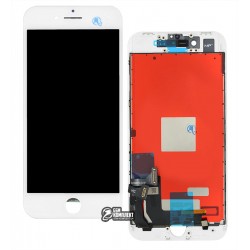 Дисплей iPhone 8, білий, з сенсорним екраном, з рамкою, AAA, Tianma, з пластиками камери і датчика наближення Дисплей iPhone 8, білий, з сенсорним екраном, з рамкою, AAA, Tianma, з пластиками камери і датчика наближення
