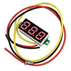 Вольтметр цифровий 4V - 30V, 0,28 "червоний Вольтметр цифровий 4V - 30V, 0,28 "червоний