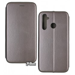 Чохол для Realme 5 Pro, Realme Q, Fashion, книжка, сіра