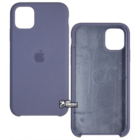 Чехол для Apple iPhone 11, Silicone case, lavander grey (MC-№50)