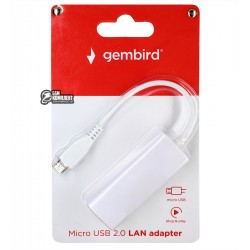 Переходник гнездо Ethernet- штекер Micro-USB (шт.Micro-USB - гн.8Р8С)