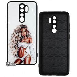 Чехол для Xiaomi Redmi Note 8 Pro, Ladies White Prism, пластик-силикон