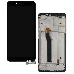Дисплей Xiaomi Redmi 6, Redmi 6A, чорний, з сенсорним екраном (дисплейний модуль), з рамкою, High Copy, M1804C3CG, M1804C3CH, M1804C3CI