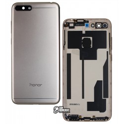 Задня панель корпуса для Huawei Y6 (2018), золотистий, з боковими кнопками, лого Honor