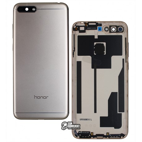 Задня панель корпуса для Huawei Y6 (2018), золотистий, з боковими кнопками, лого Honor