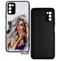 Чехол для Samsung A037 Galaxy A30s, Ladies purple Prism, пластик-силикон Чехол для Samsung A037 Galaxy A30s, Ladies purple Prism, пластик-силикон