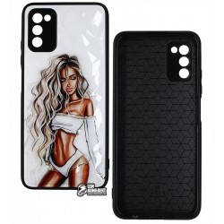 Чехол для Samsung A037 Galaxy A30s, Ladies white Prism, пластик-силикон Чехол для Samsung A037 Galaxy A30s, Ladies white Prism, пластик-силикон