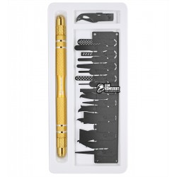 Набір скальпелей Mechanic iMax 9, для мікросхем, 20 у 1