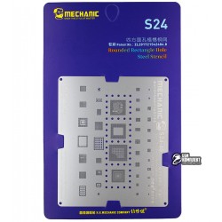 BGA-трафарет Mechanic S24-40 для Samsung G973 Galaxy S10, G975 Galaxy S10 Plus, G977 Galaxy S10 5G, N975F Galaxy Note 10 Plus, Exynos 9820/Snapdrag... BGA-трафарет Mechanic S24-40 для Samsung G973 Galaxy S10, G975 Galaxy S10 Plus, G977 Galaxy S10 5G, N975F Galaxy Note 10 Plus, Exynos 9820/Snapdrag...