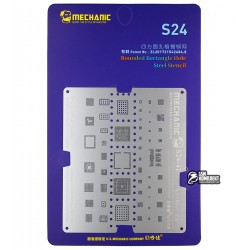 BGA-трафарет Mechanic S24-41 для Samsung A305 Galaxy A30, G8870 Galaxy A8s, J720 Galaxy J7 Duo, Snapdragon 710 SDM710/Exynos 7904 CPU