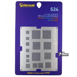 BGA-трафарет Mechanic S24-46, крок 0,5 мм, крок 0,4 мм, крок 0,3 мм, крок 0,35 мм, універсальний