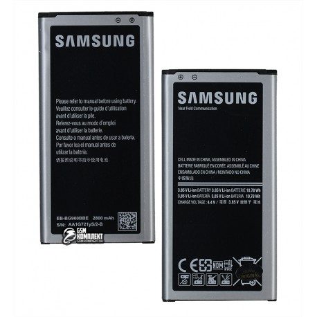 Акумулятор EB-BG900BBE для Samsung G900H Galaxy S5, Li-ion, 3,85 B, 2800 мАг, High Copy