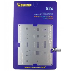BGA-трафарет Mechanic S24-08 для Apple iPhone 11, iPhone 11 Pro, iPhone 11 Pro Max, iPhone 6S, iPhone 6S Plus, iPhone 7, iPhone 7 Plus, iPhone 8, i...