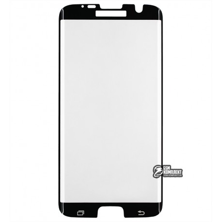 Загартоване захисне скло 4D Glass для Samsung G935 Galaxy S7 EDGE, 0,26 мм 9H, 3D чорний колір