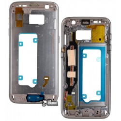 Средняя часть корпуса для Samsung G930F Galaxy S7, золотистая