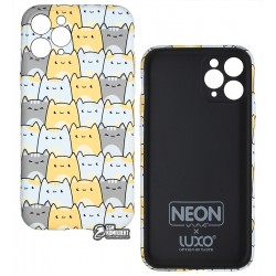 Чехол для Apple iPhone 11 Pro, Wave neon x, силикон, Cats big Чехол для Apple iPhone 11 Pro, Wave neon x, силикон, Cats big