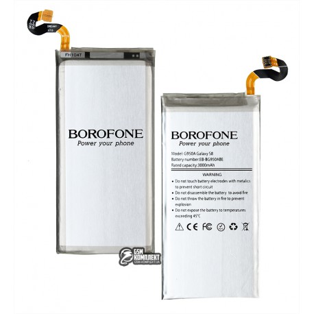 Акумулятор Borofone EB-BG950ABA для Samsung G950F Galaxy S8, Li-ion, 3,85 B, 3000 мАг