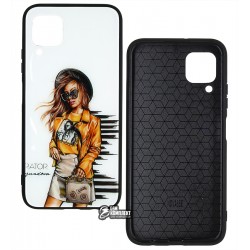Чехол для Huawei P40 Lite E, Y7 Plus, Y7p, Honor 9C, Ladies Girl Yellow Prism, пластик-силикон Чехол для Huawei P40 Lite E, Y7 Plus, Y7p, Honor 9C, Ladies Girl Yellow Prism, пластик-силикон