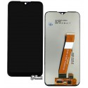 Дисплей Samsung A015 Galaxy A01, черный, с тачскрином, с узким шлейфом, High quality