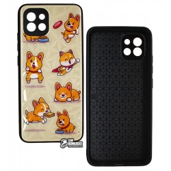 Чохол для Samsung A035 Galaxy A03, WAVE Majesty Prism, пластик-силікон, funny corgi pink sand