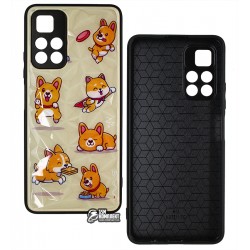 Чохол для Xiaomi Poco M4 Pro 5G, Redmi Note 11 5G, Redmi Noe 11T 5G, WAVE Majesty Prism, пластик-силікон, funny corgi/pink sand