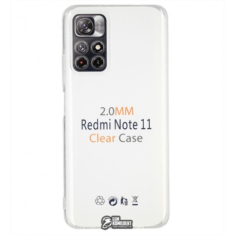 Чехол для Xiaomi Poco M4 Pro 5G, Redmi Note 11 5G, Redmi Noe 11T 5G, Wave Crystal case, силикон, прозрачный