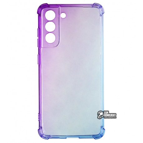 Чохол для Samsung G990 Galaxy S21 FE, Wave Shine Case, силіконовий, purple/blue Чохол для Samsung G990 Galaxy S21 FE, Wave Shine Case, силіконовий, purple/blue